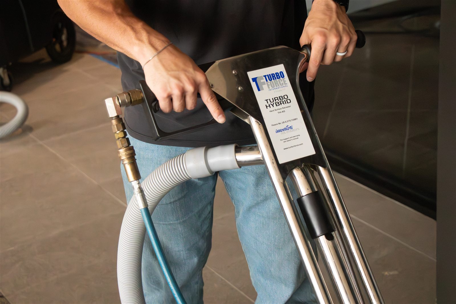 Professional tile and grout hard-surface extraction
